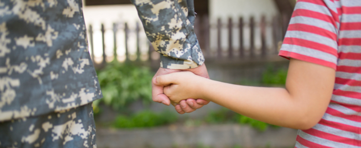 Family dealing with military divorce and child custody