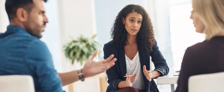 Orlando couple meeting with a meditation attorney