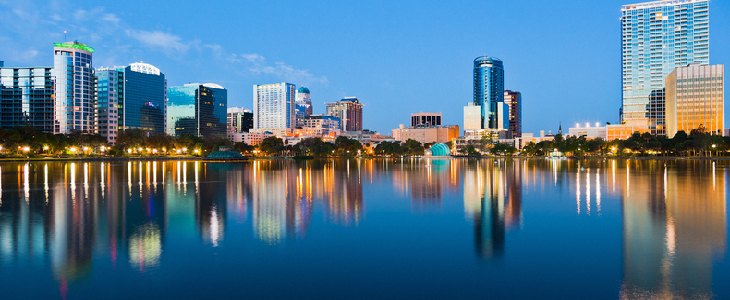 image of orlando city including buildings surrounding a lake